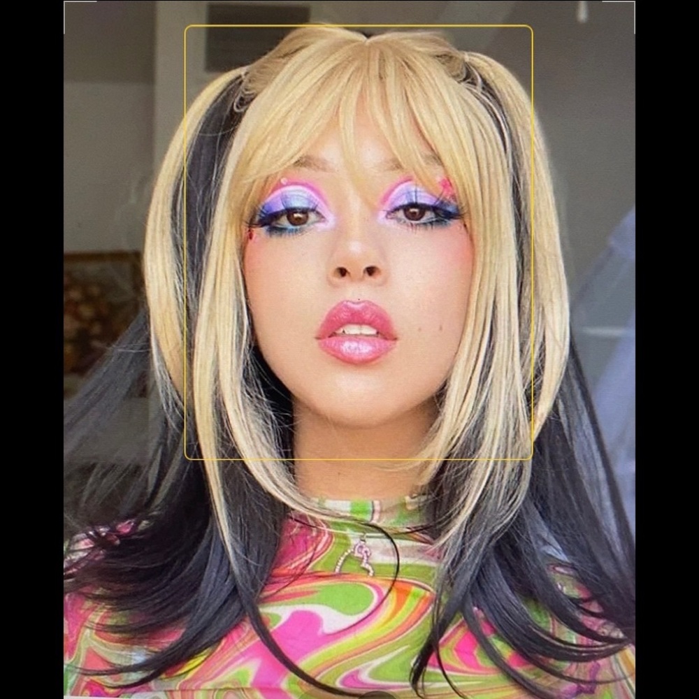 Brown and blonde wig